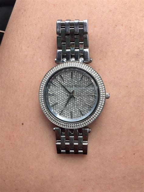 michael kors silver watch pearl face|Silver.